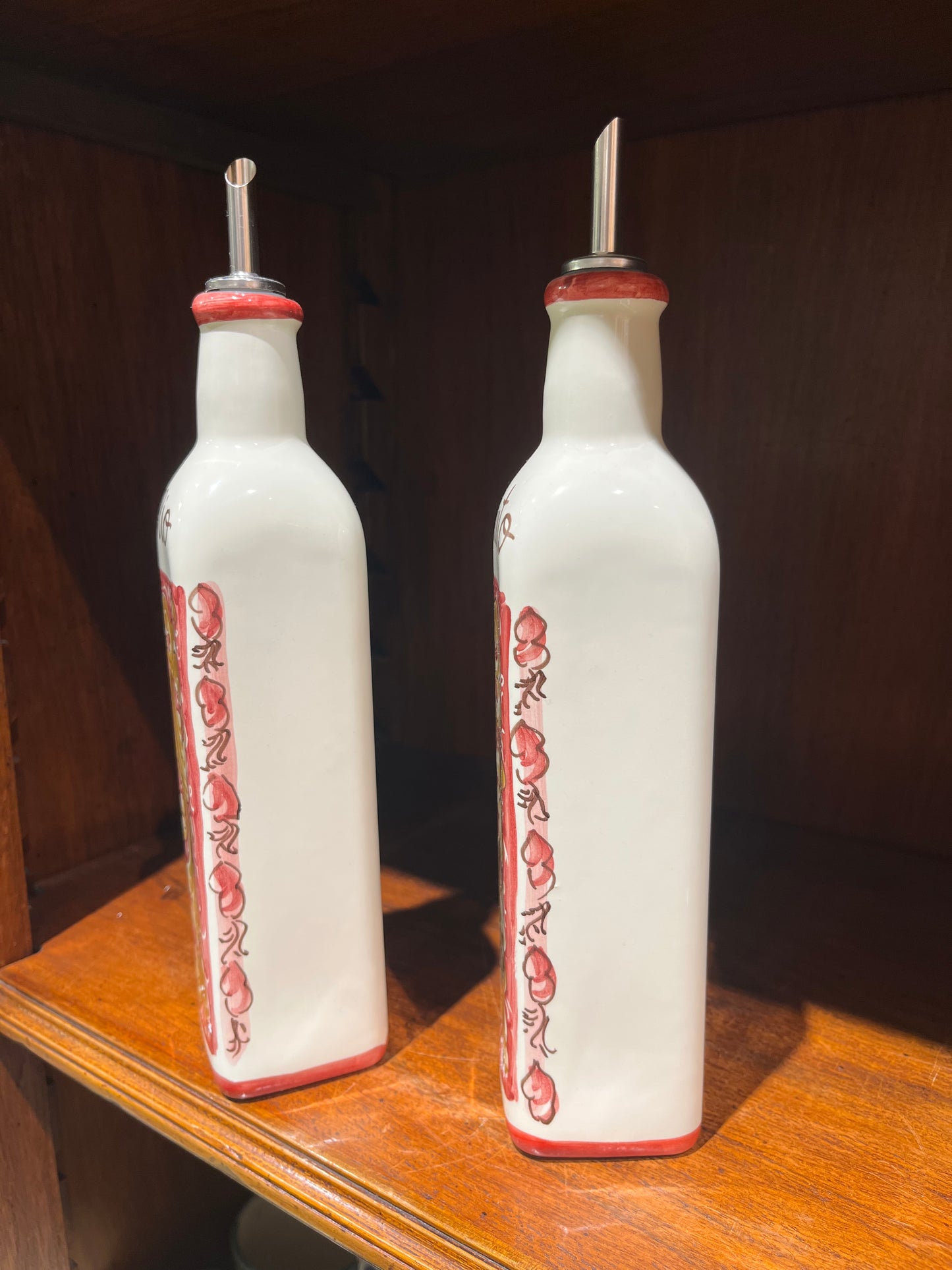 Ceramic oil and vinegar set of 2