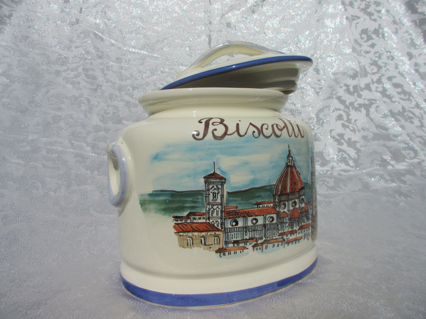 Biscottiera in ceramica
