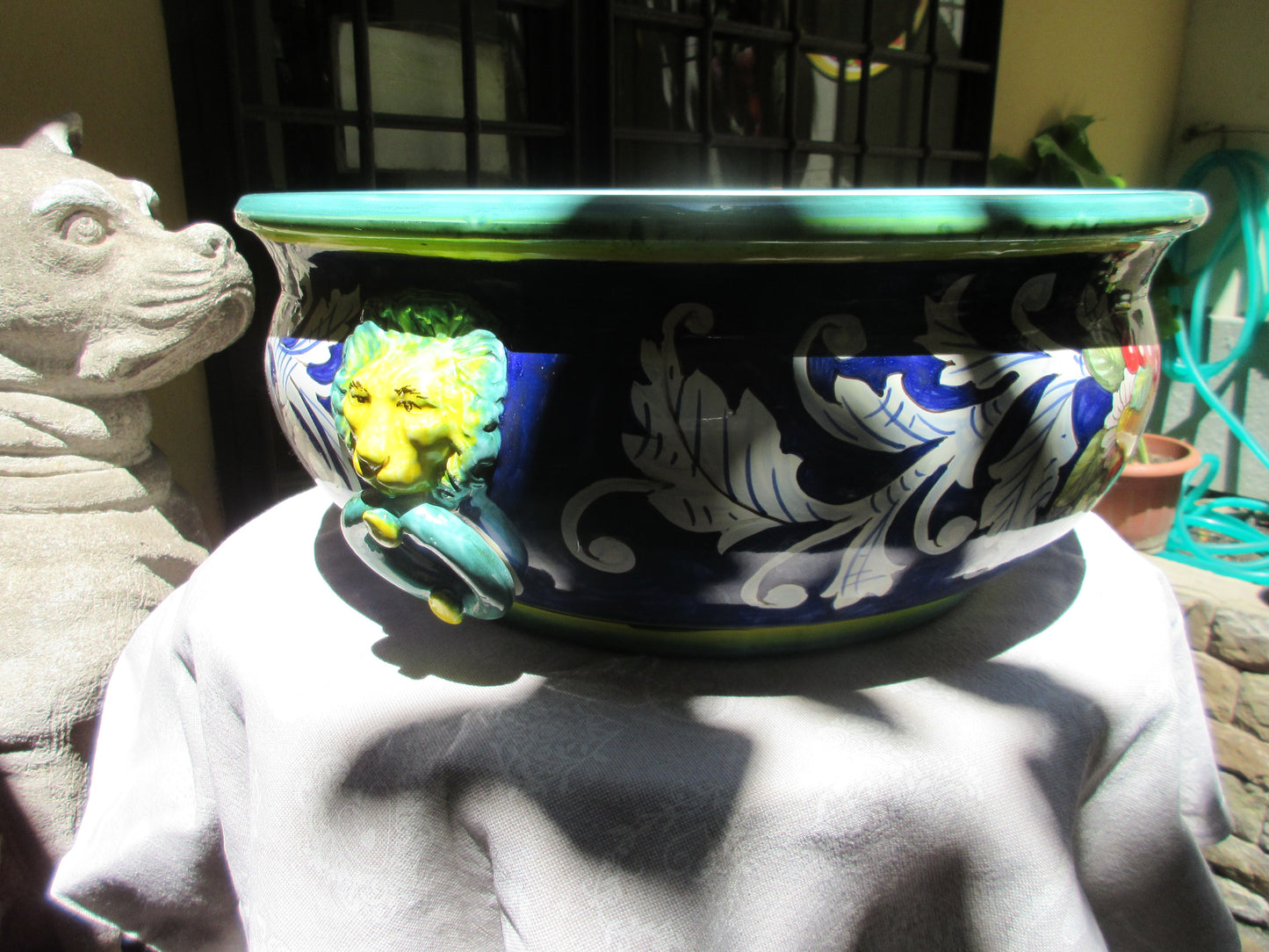 centrotavola in ceramica