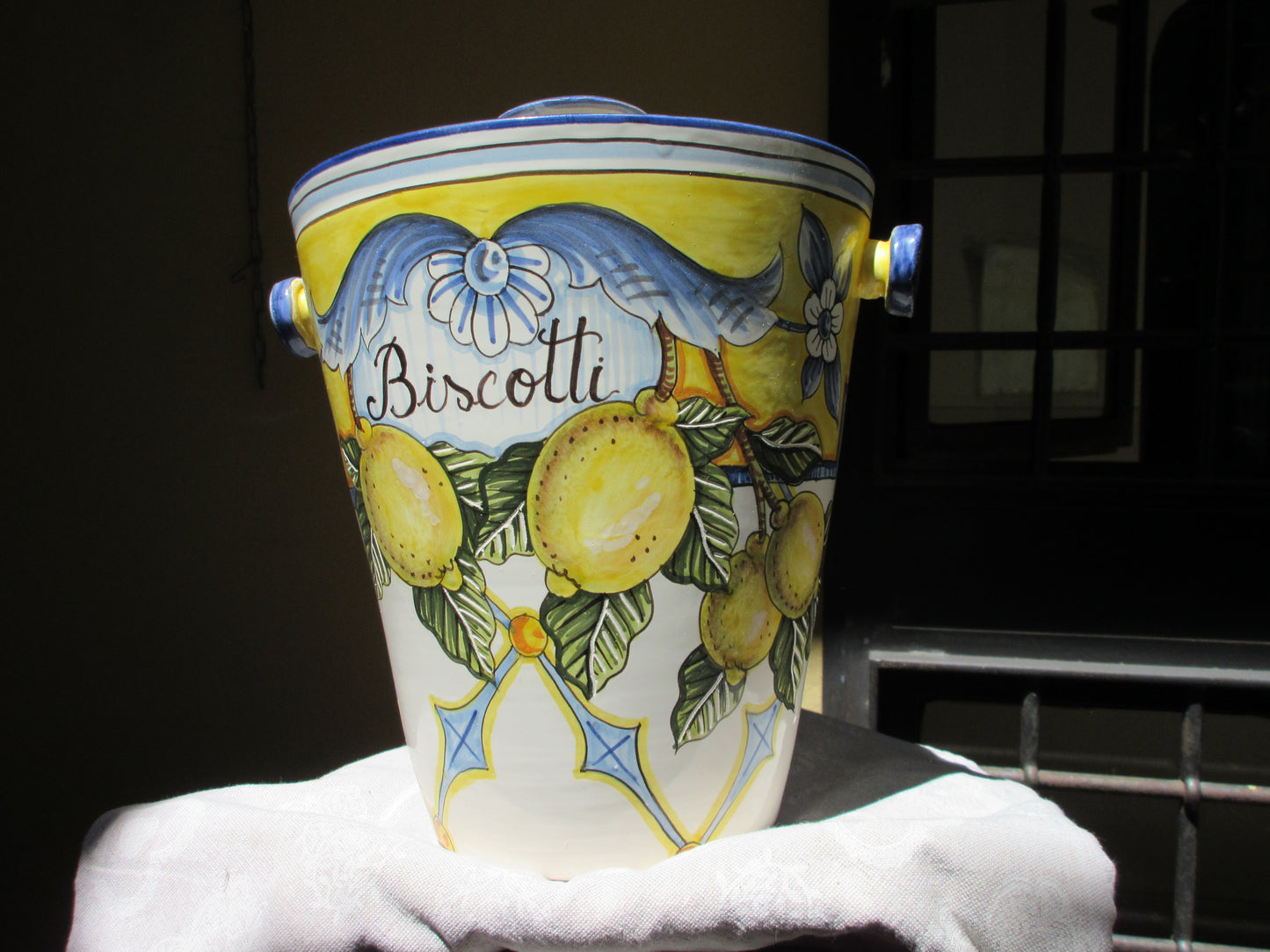 Large ceramic cookie jar