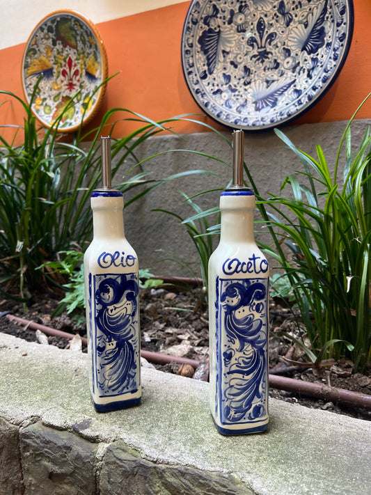 Ceramic oil and vinegar set of 2