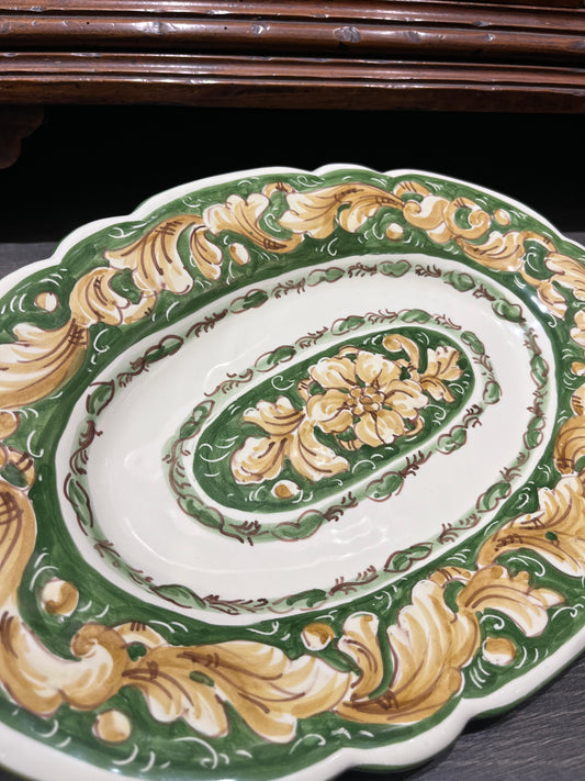Ceramic oval plate