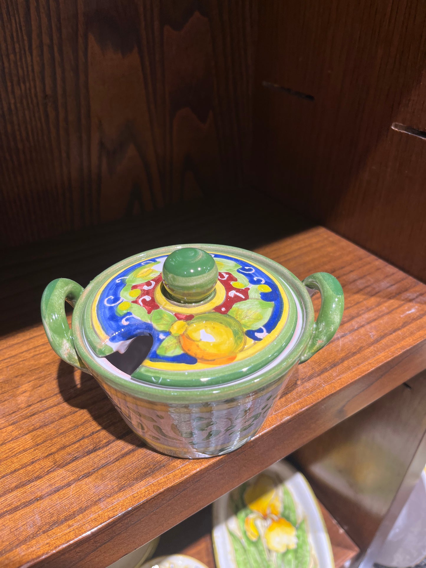 ceramic cheese jar