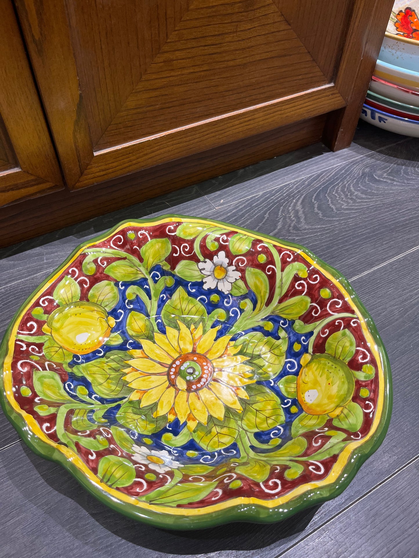 Ceramic oval bowl