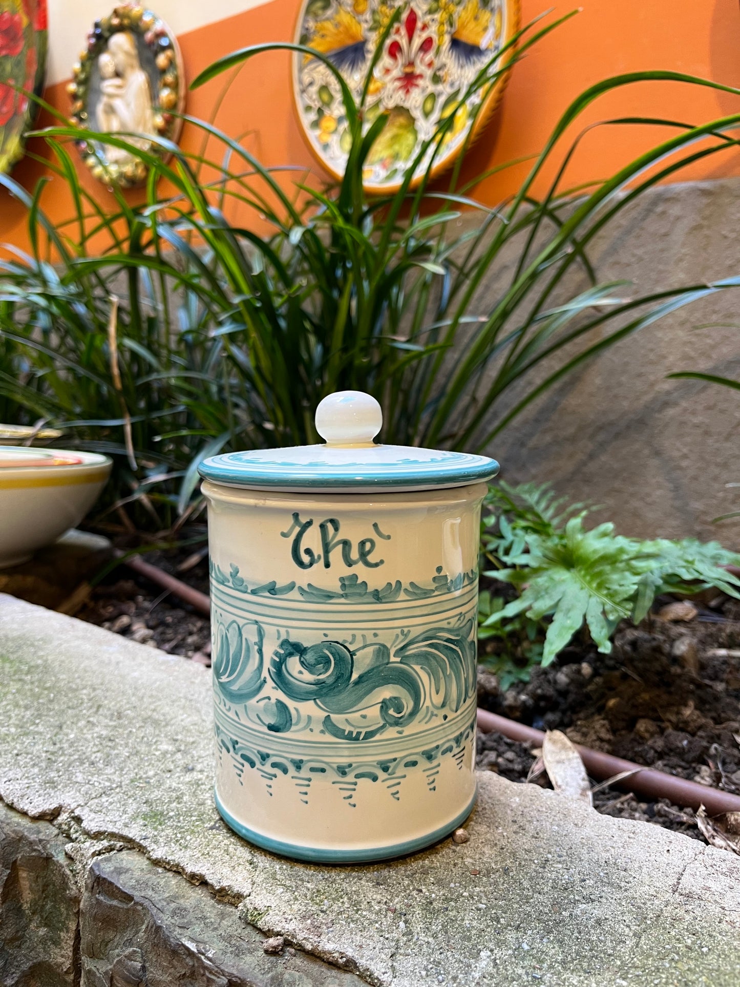 Ceramic tea jar