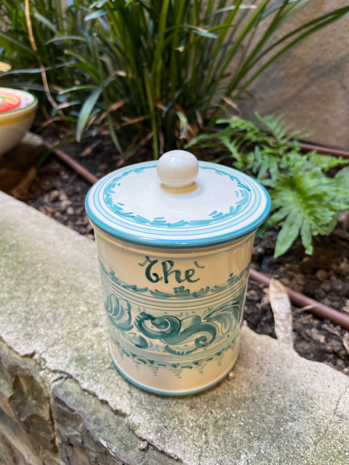 Ceramic tea jar