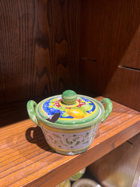 ceramic cheese jar