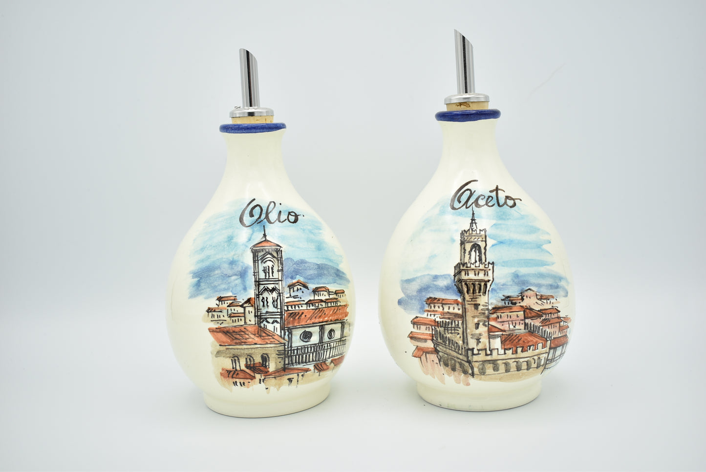 Set olio e aceto in ceramica