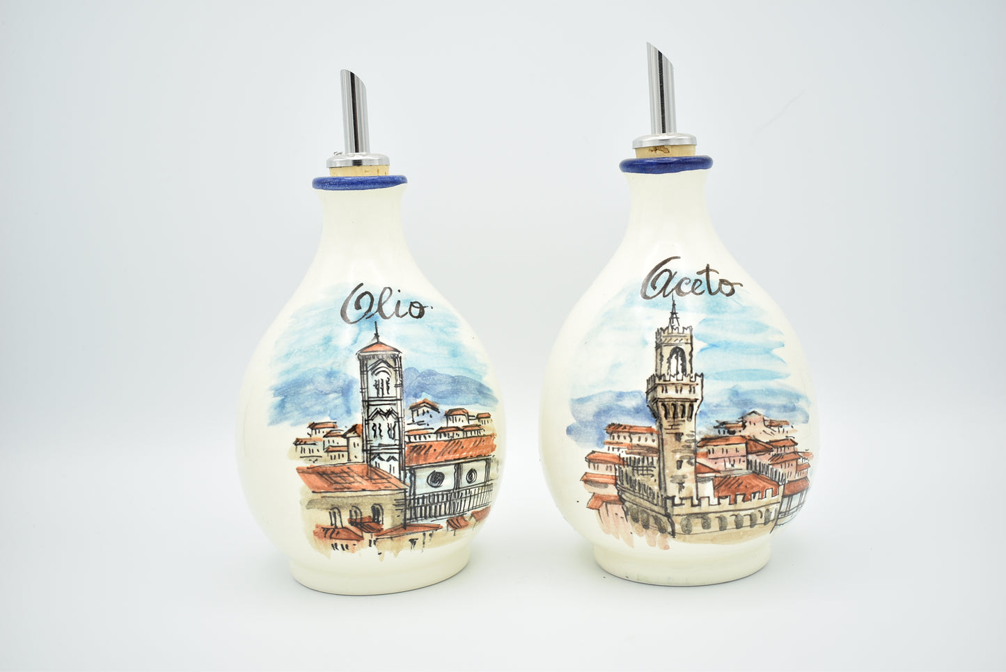 Set olio e aceto in ceramica