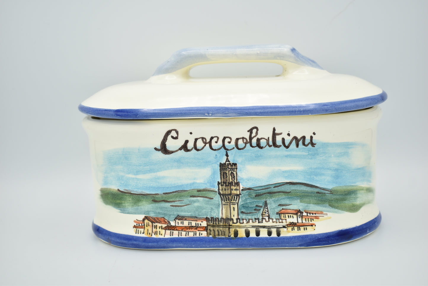 Barattolo contenitore in ceramica