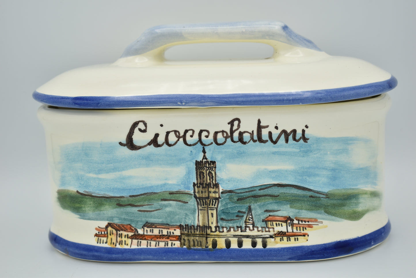 Barattolo contenitore in ceramica
