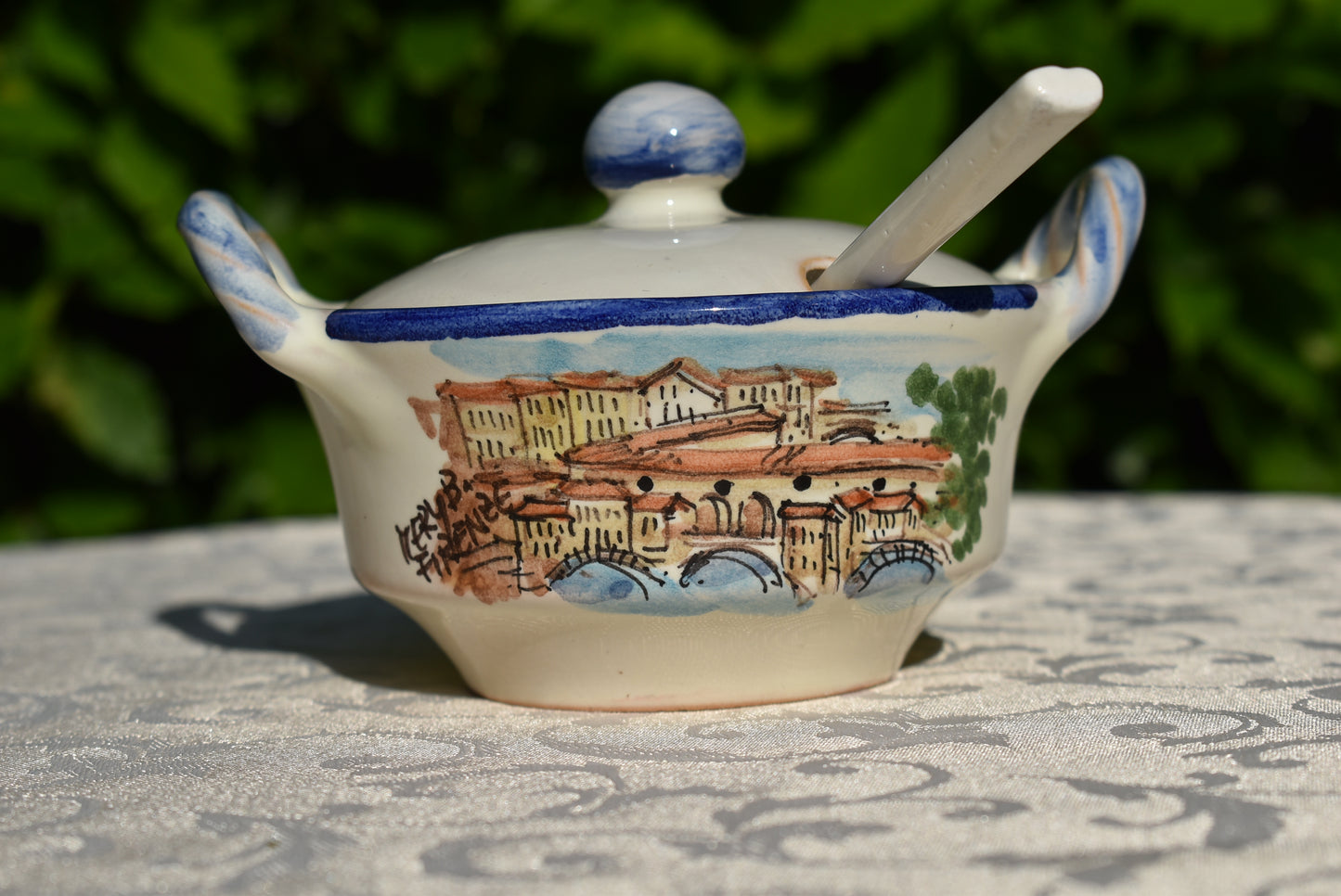 Barattolo contenitore in ceramica