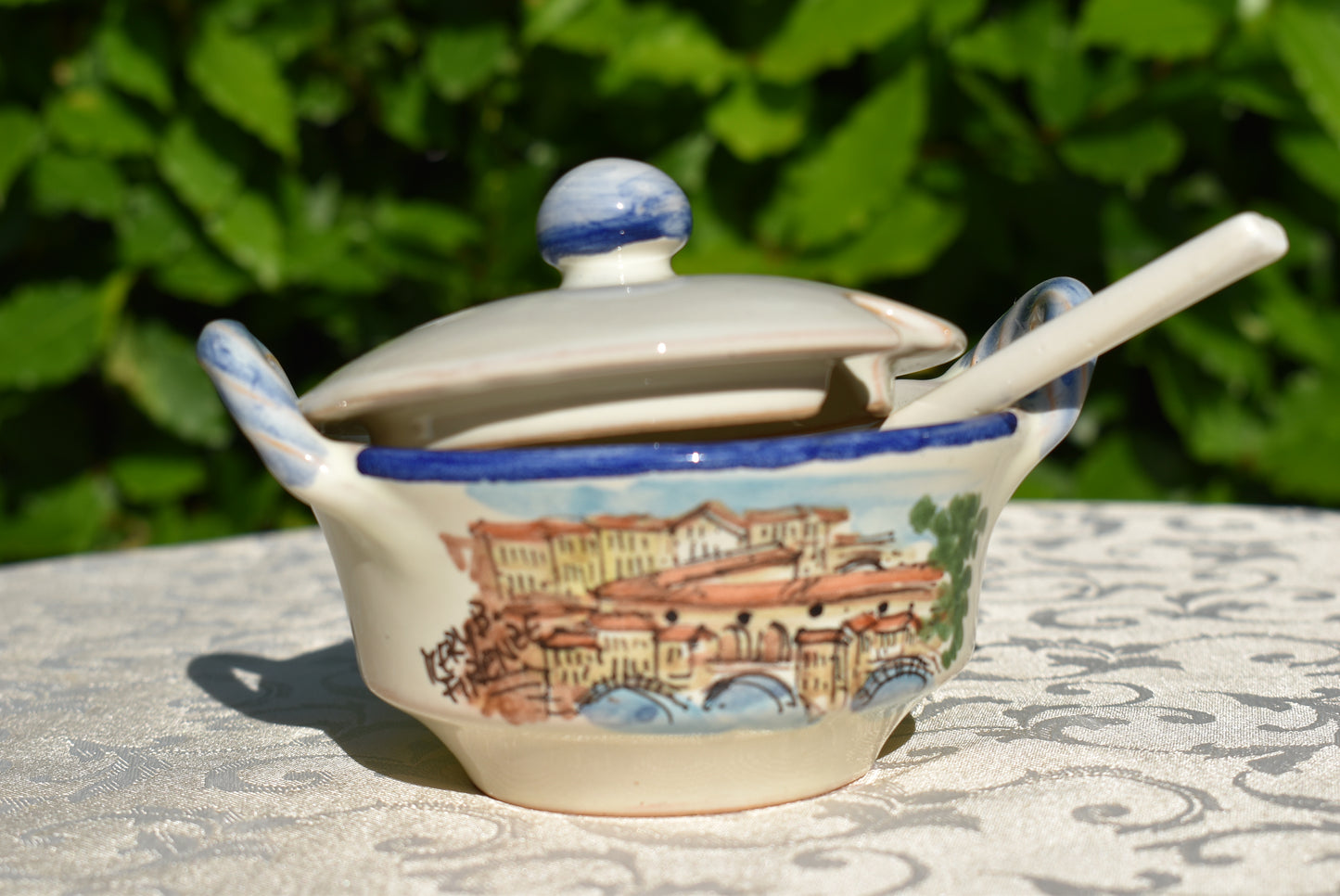 Barattolo contenitore in ceramica