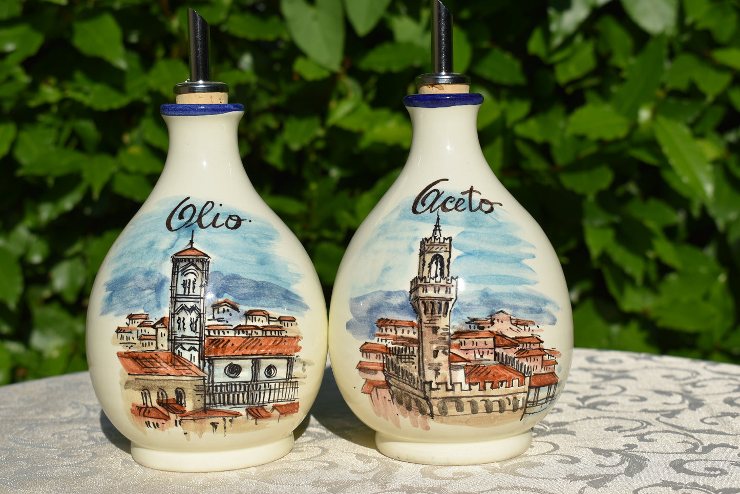 Set olio e aceto in ceramica