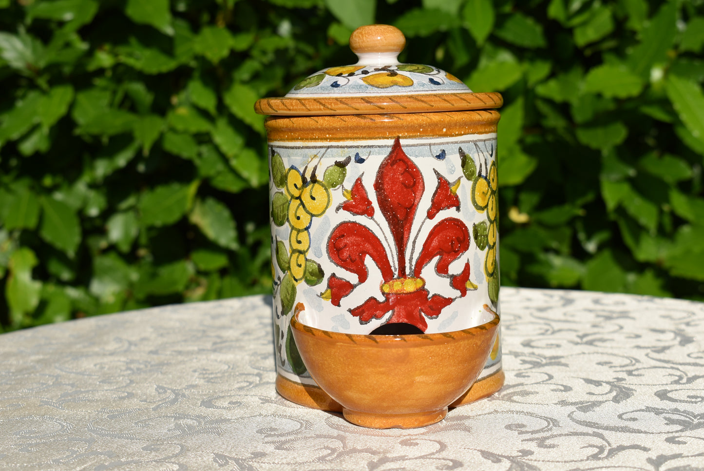 Barattolo contenitore in ceramica