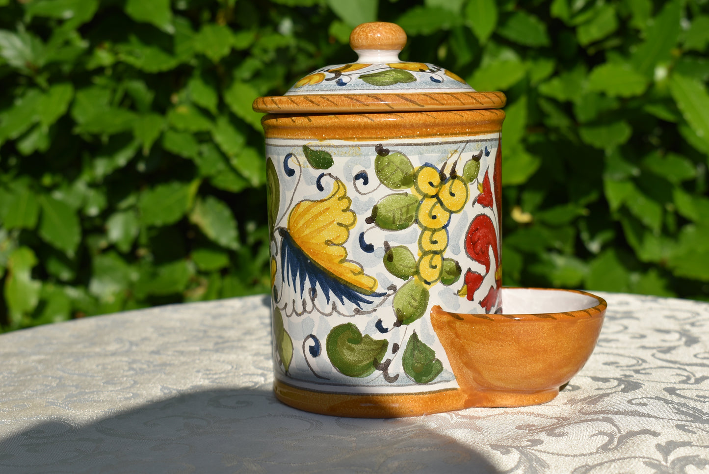 Barattolo contenitore in ceramica