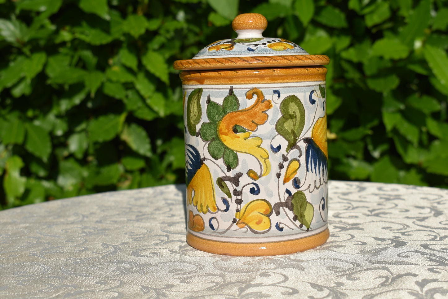 Barattolo contenitore in ceramica