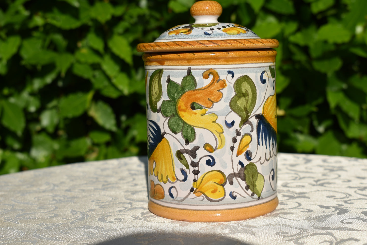 Barattolo contenitore in ceramica