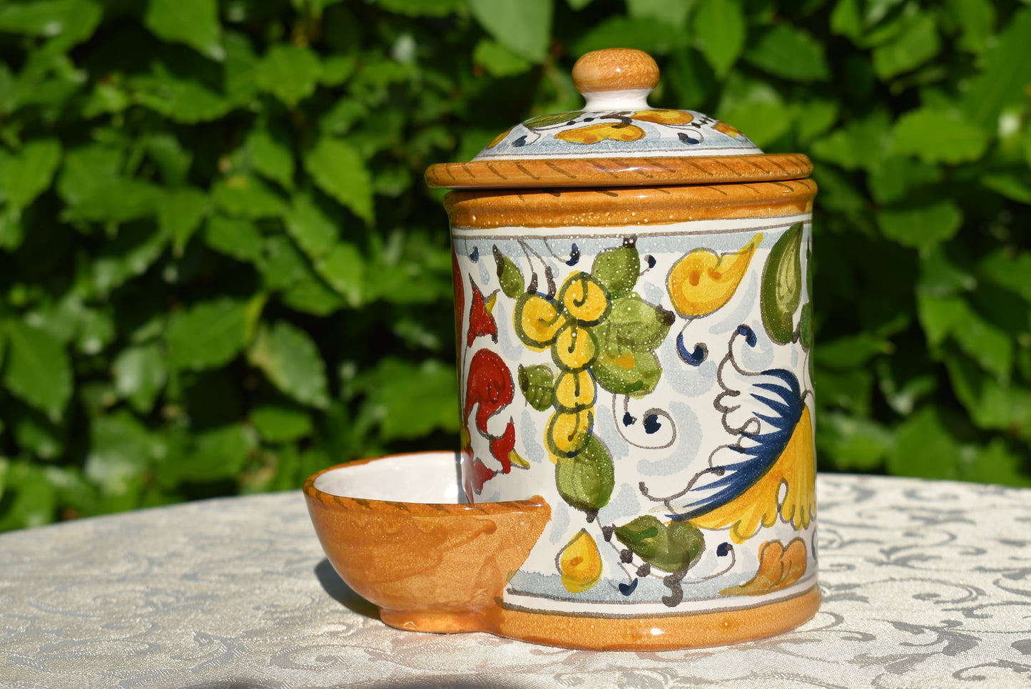 Barattolo contenitore in ceramica