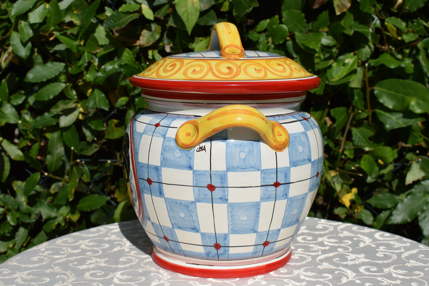 barattolo di biscotti in ceramica