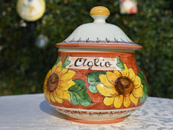 Barattolo contenitore in ceramica
