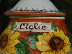 Barattolo contenitore in ceramica