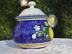 Barattolo contenitore in ceramica