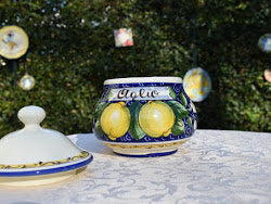Barattolo contenitore in ceramica