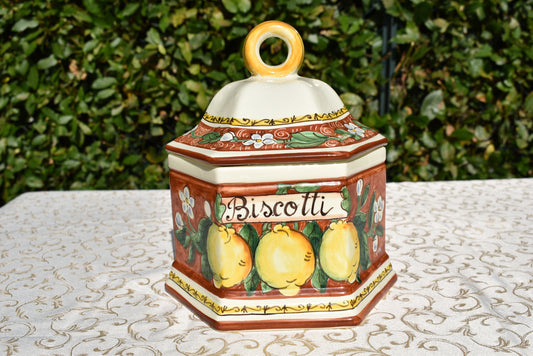 barattolo di biscotti in ceramica