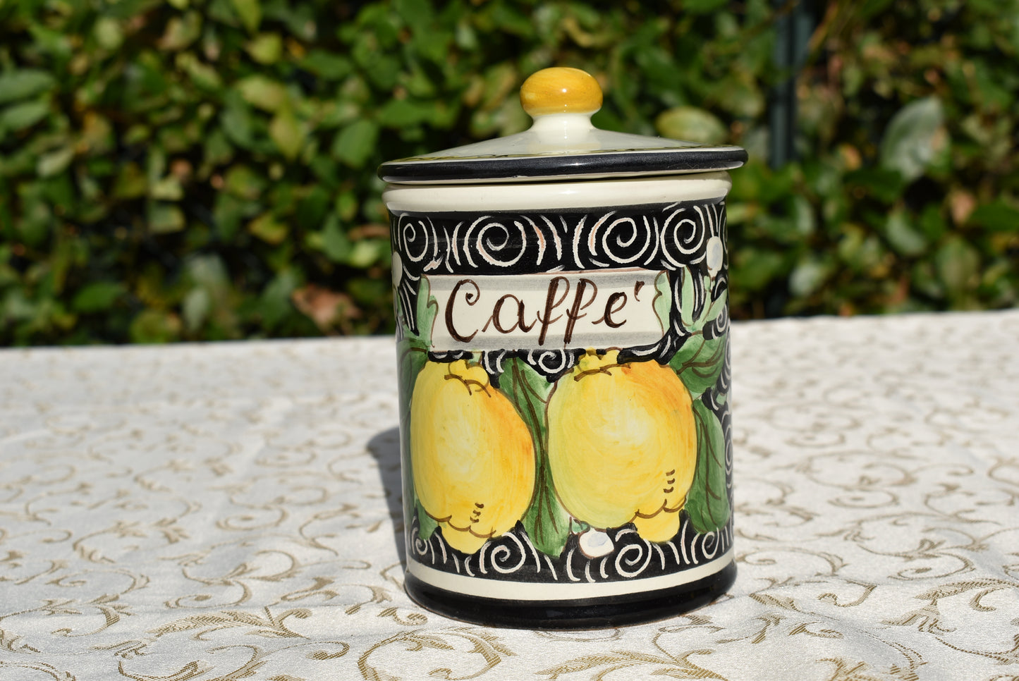 Ceramic coffee jar