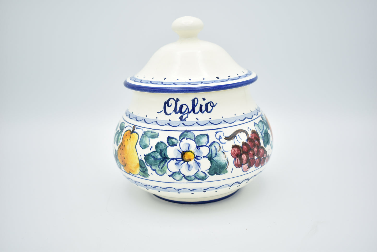 Contenitore in ceramica per l'aglio