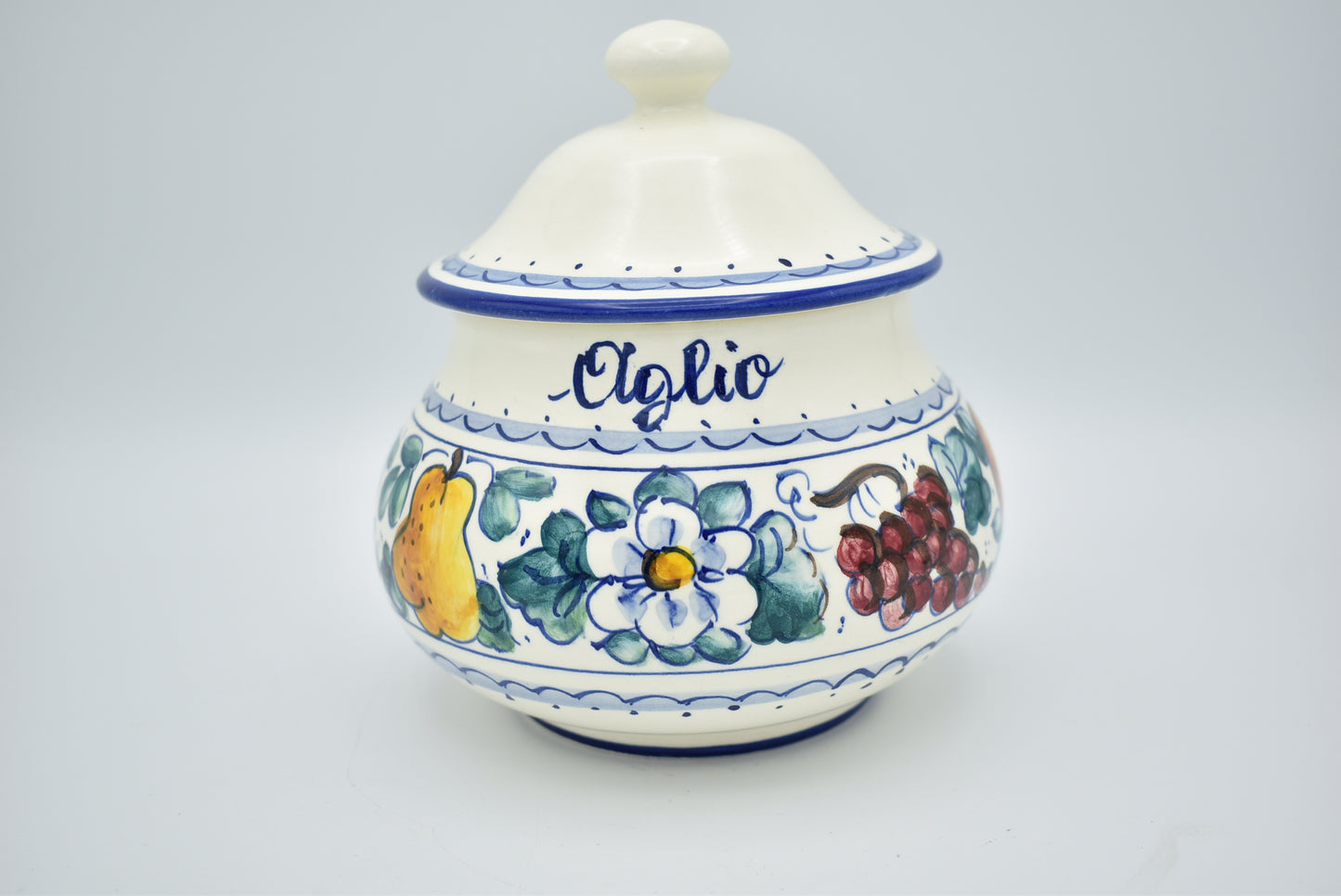 Contenitore in ceramica per l'aglio
