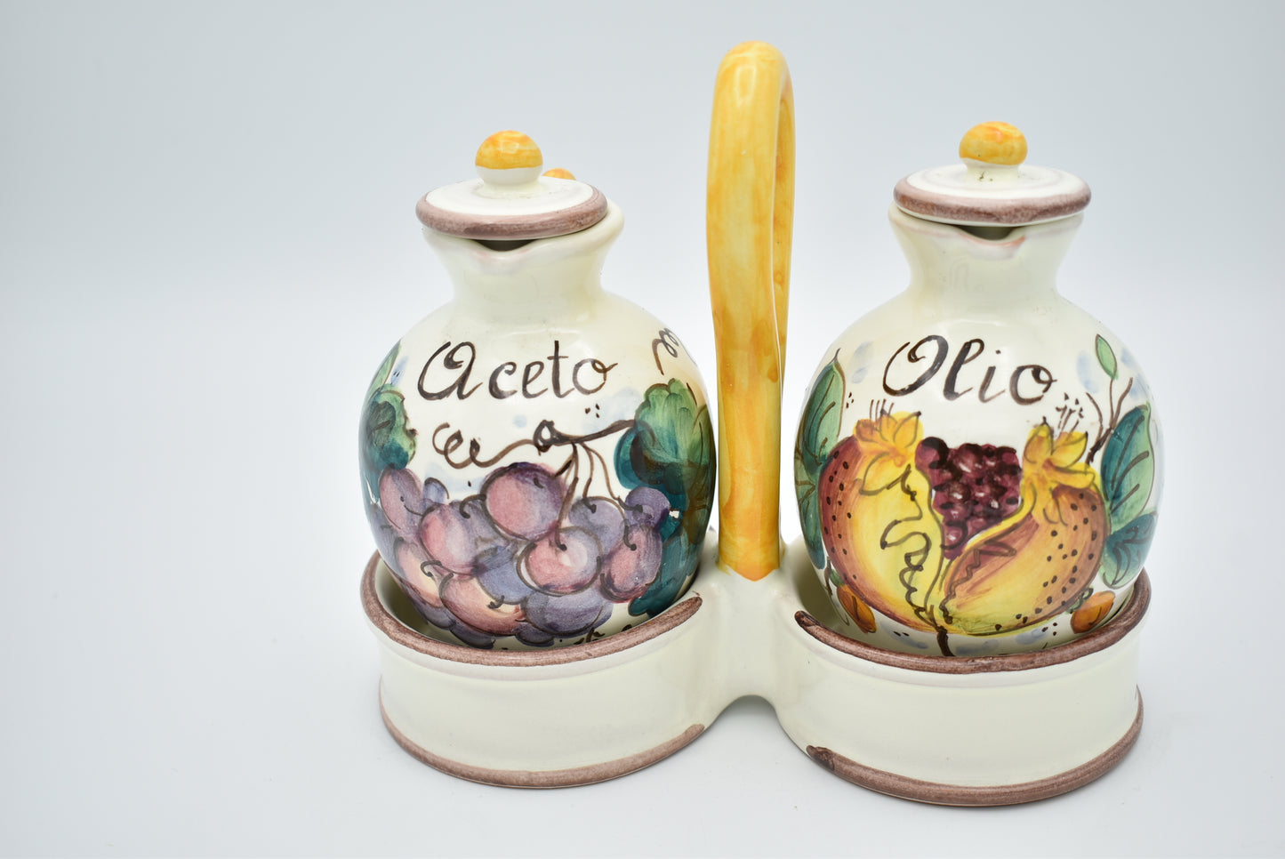 Set olio e aceto in ceramica