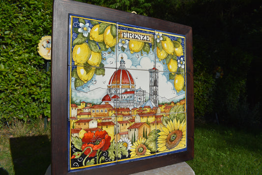Pannello in ceramica di Firenze
