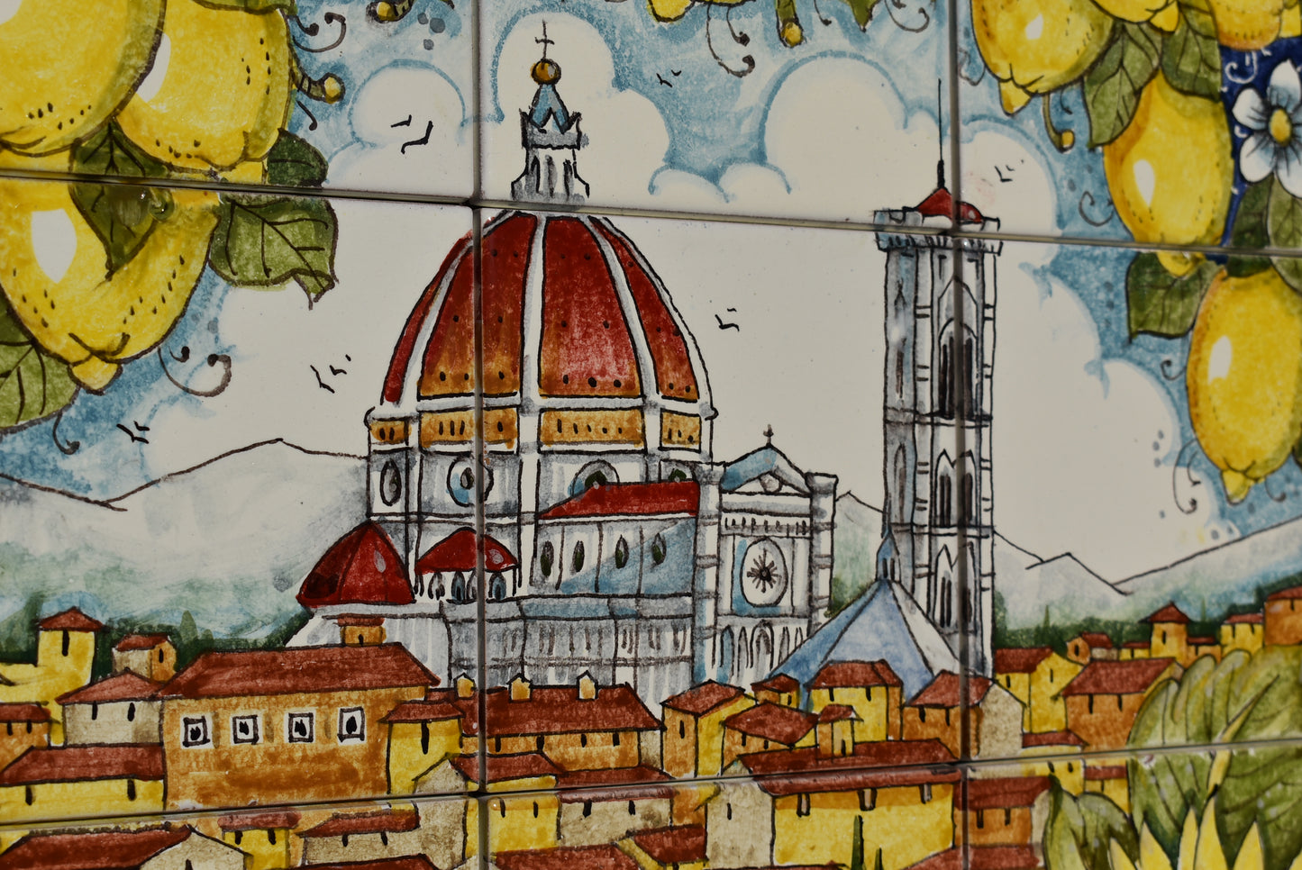 Pannello in ceramica di Firenze