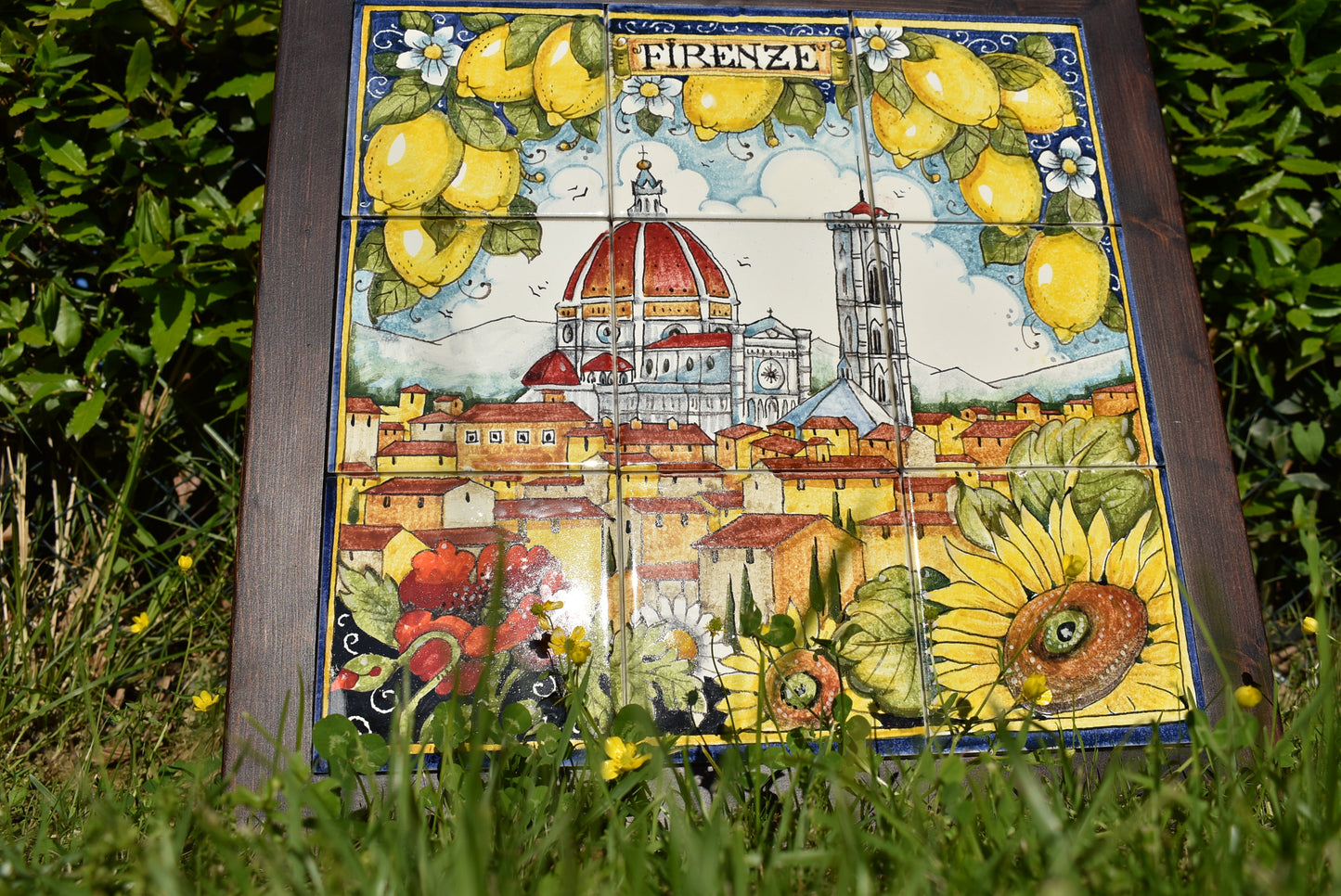 Pannello in ceramica di Firenze