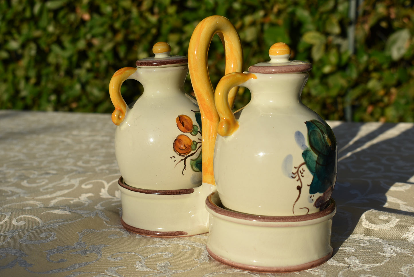 Set olio e aceto in ceramica
