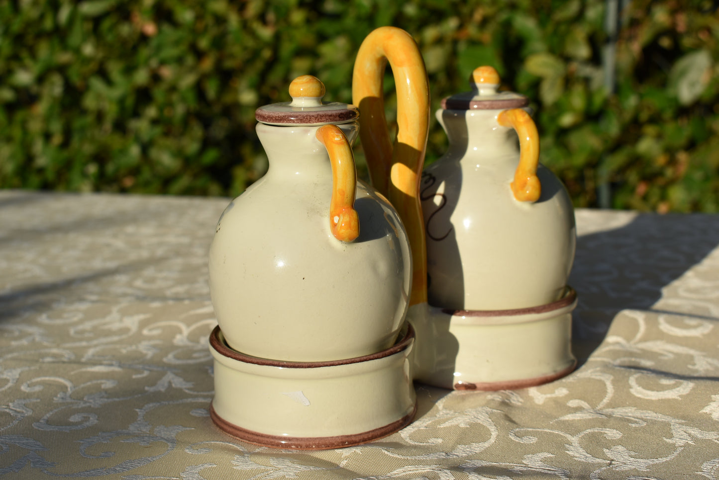 Set olio e aceto in ceramica