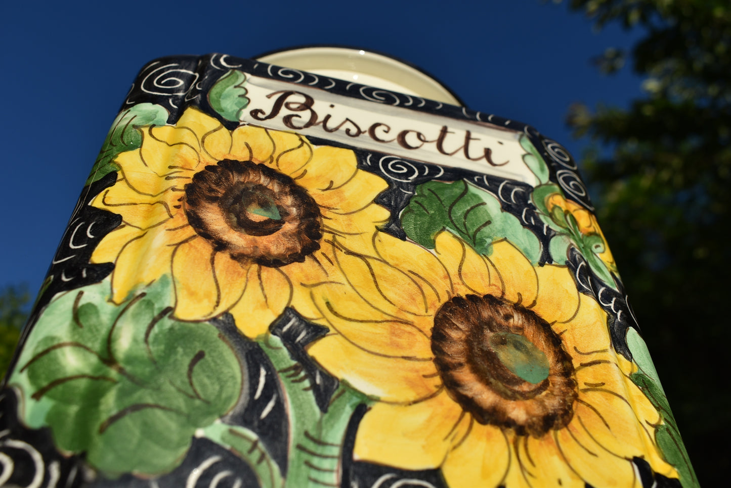 barattolo di biscotti in ceramica