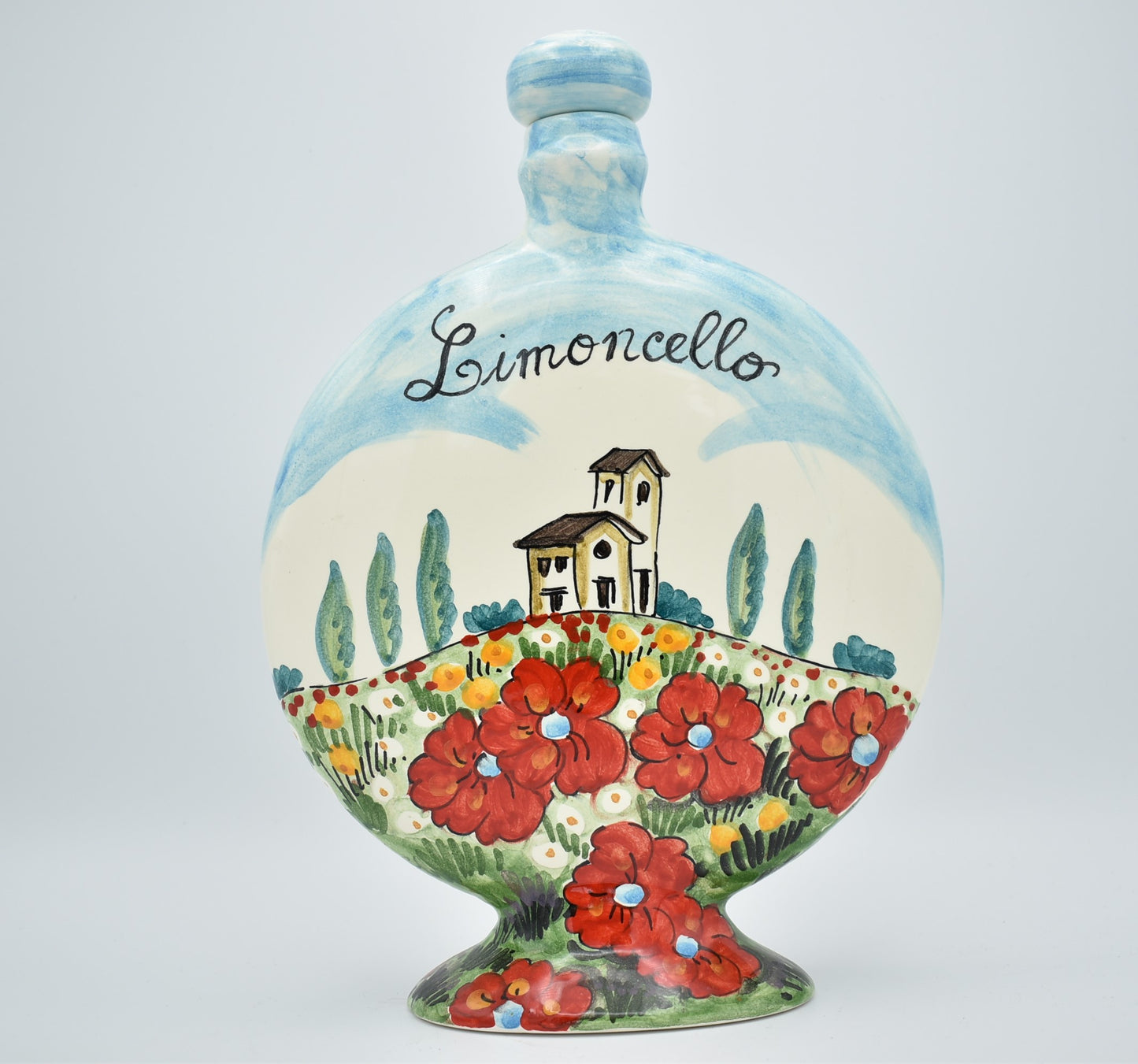 Ceramic bottle for limoncello