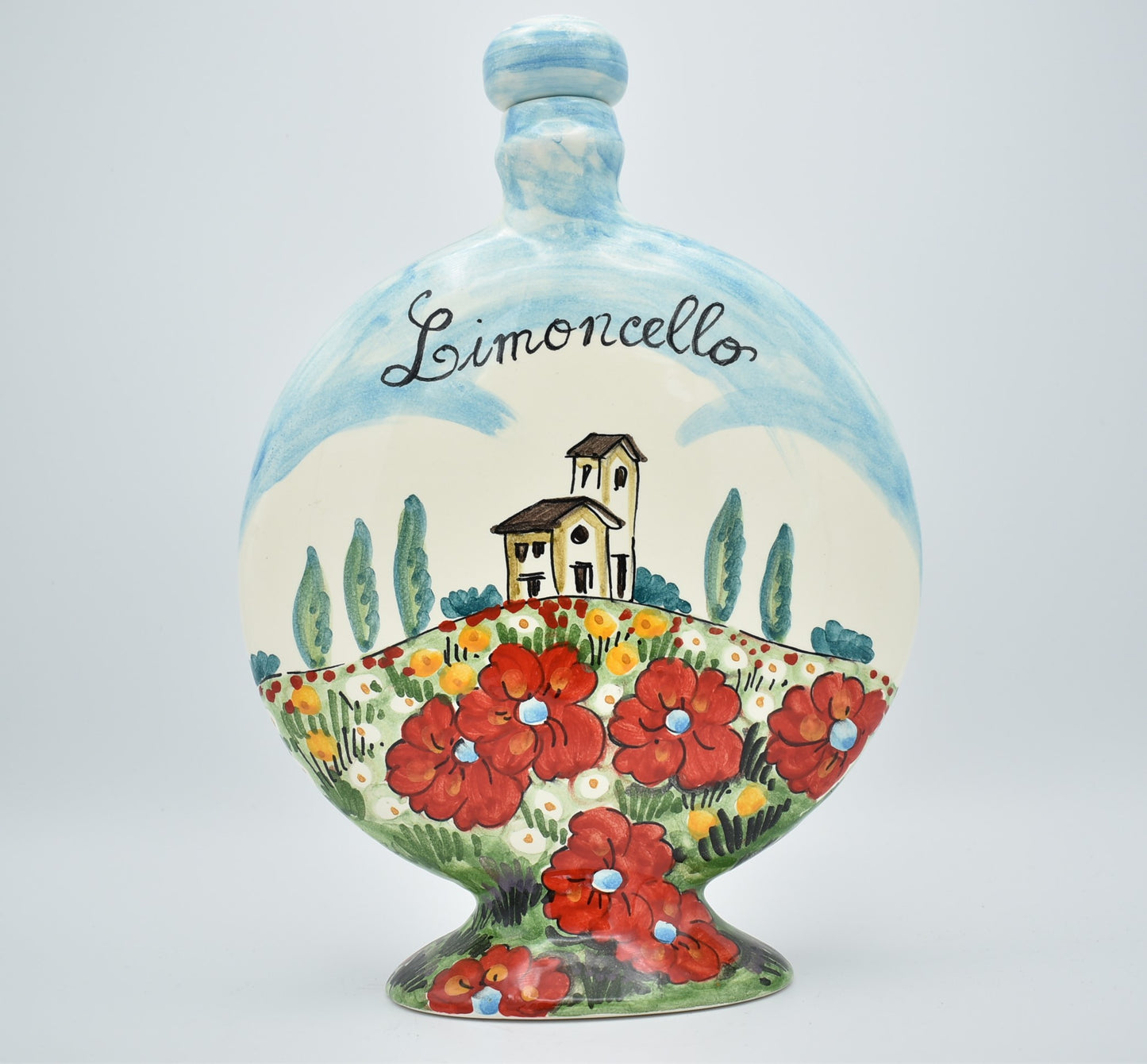 Ceramic bottle for limoncello