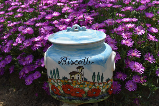 Biscottiera in ceramica