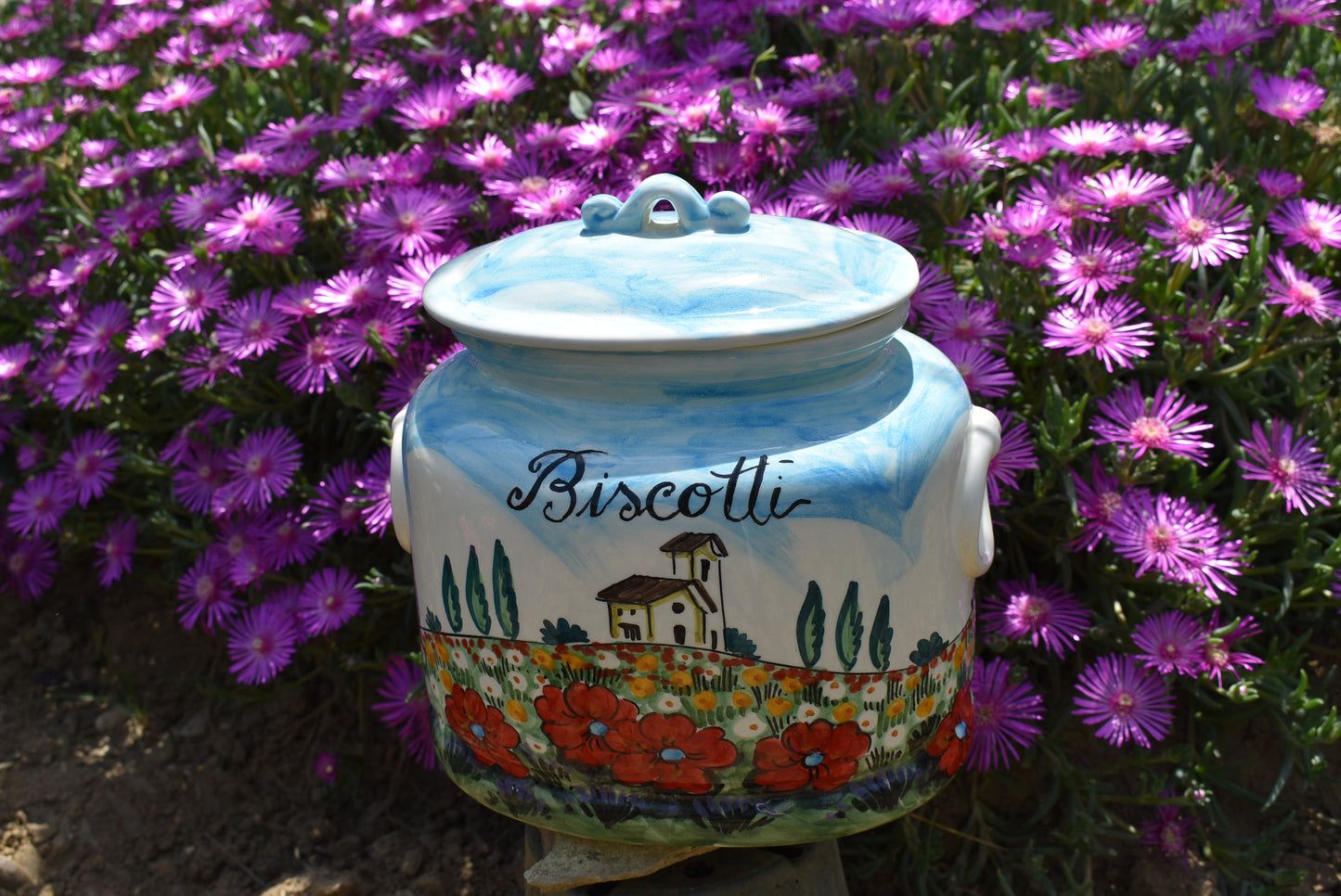 Biscottiera in ceramica