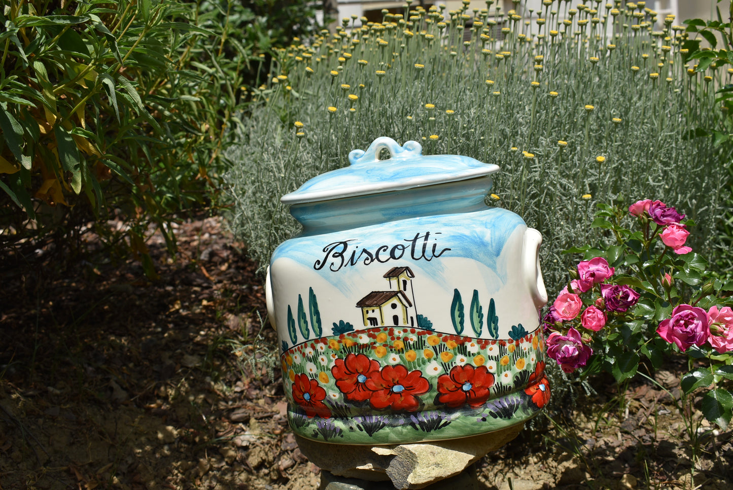 Biscottiera in ceramica