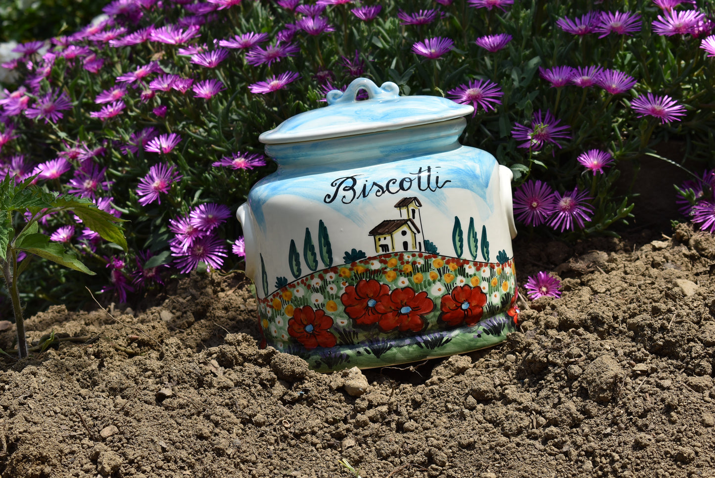 Biscottiera in ceramica