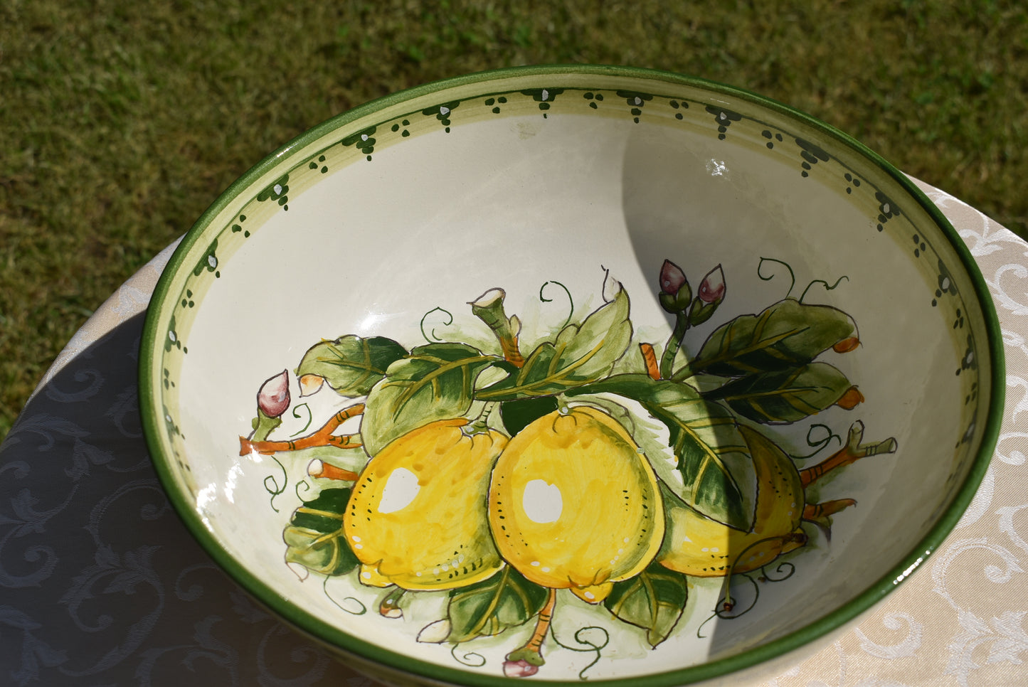 Ceramic pasta bowl