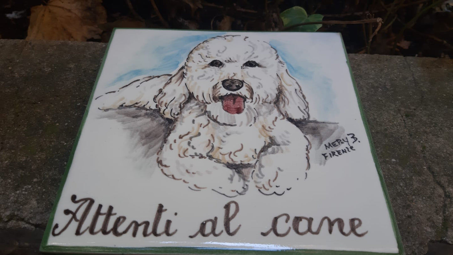 Piastrella in ceramica per cani
