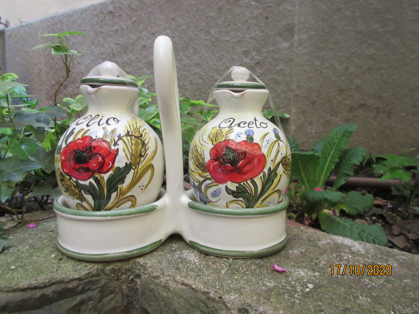 set olio e aceto in ceramica
