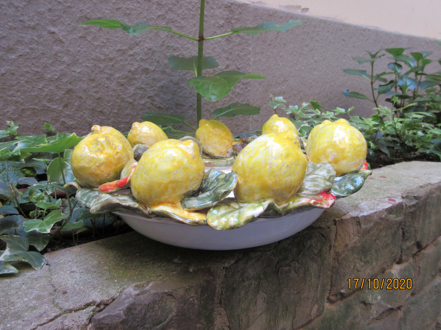 centrotavola in ceramica
