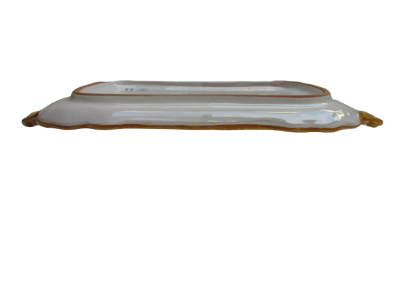 vassoio in ceramica con manico